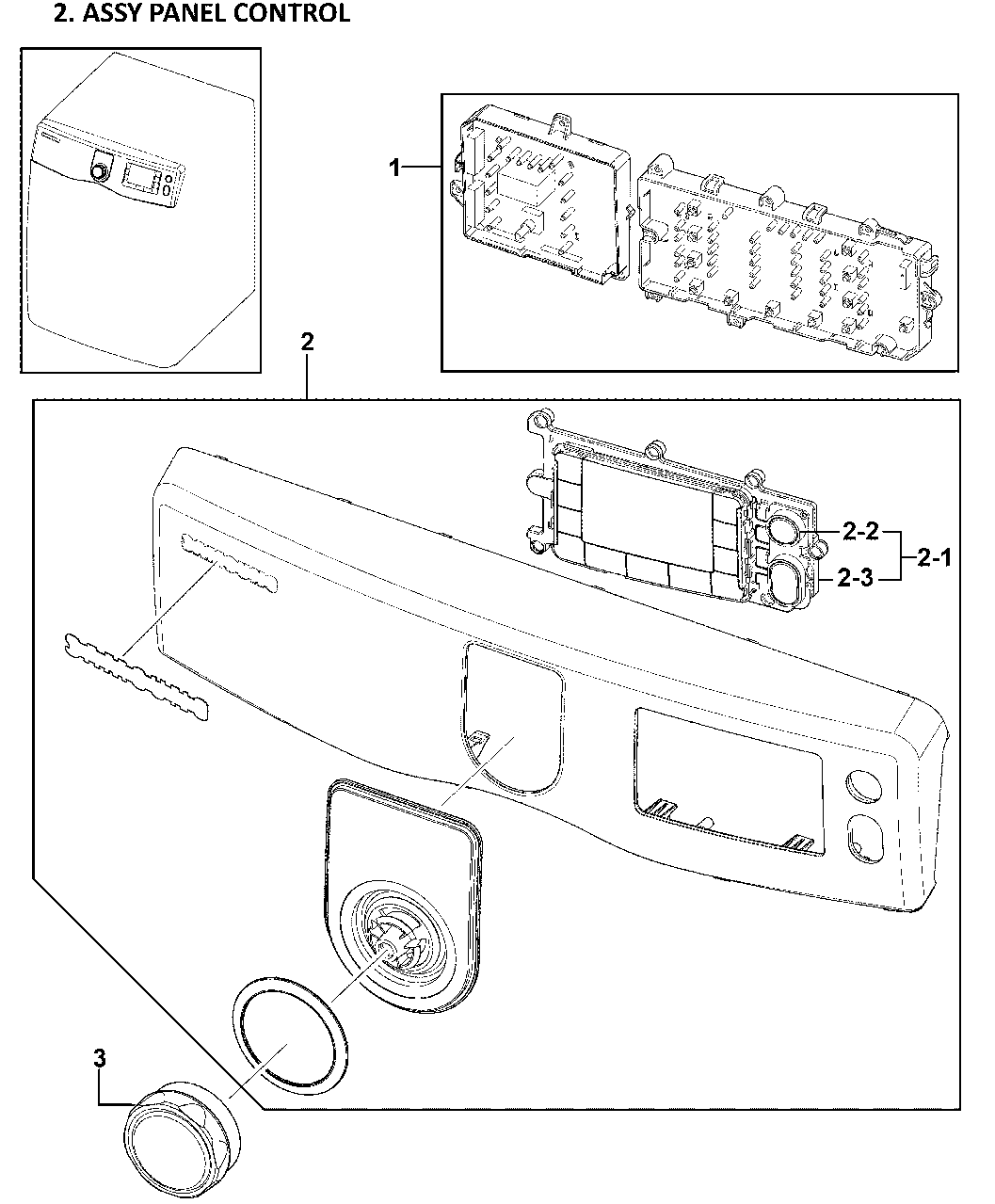 Samsung DV419AEW/XAA-00 control panel diagram