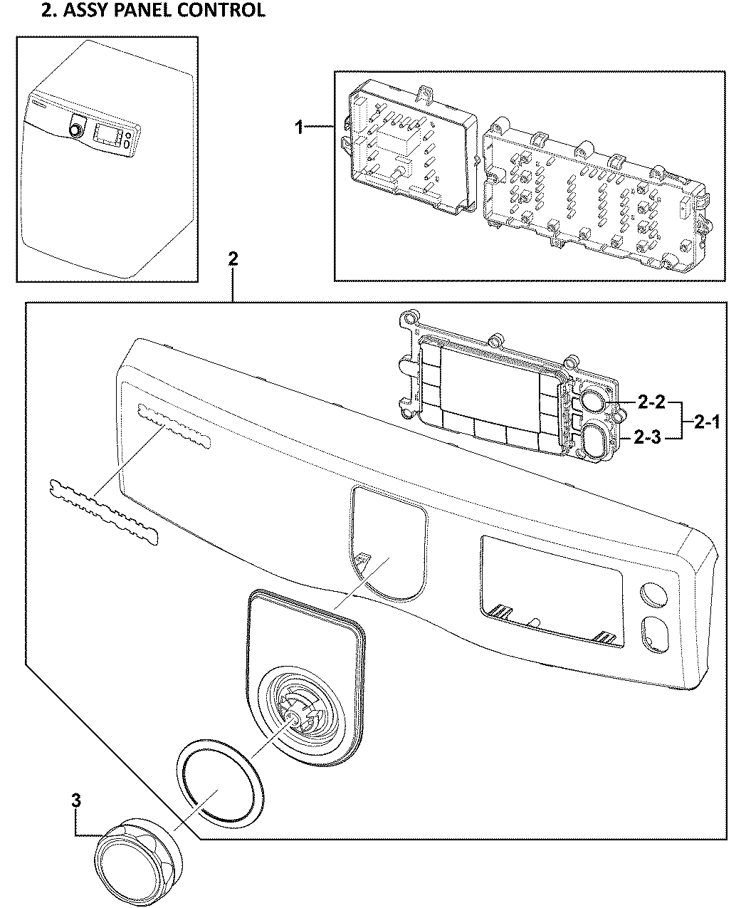Samsung DV419AGW/XAA-00 control panel diagram