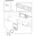 Samsung DV419AGW/XAA-00 control panel diagram