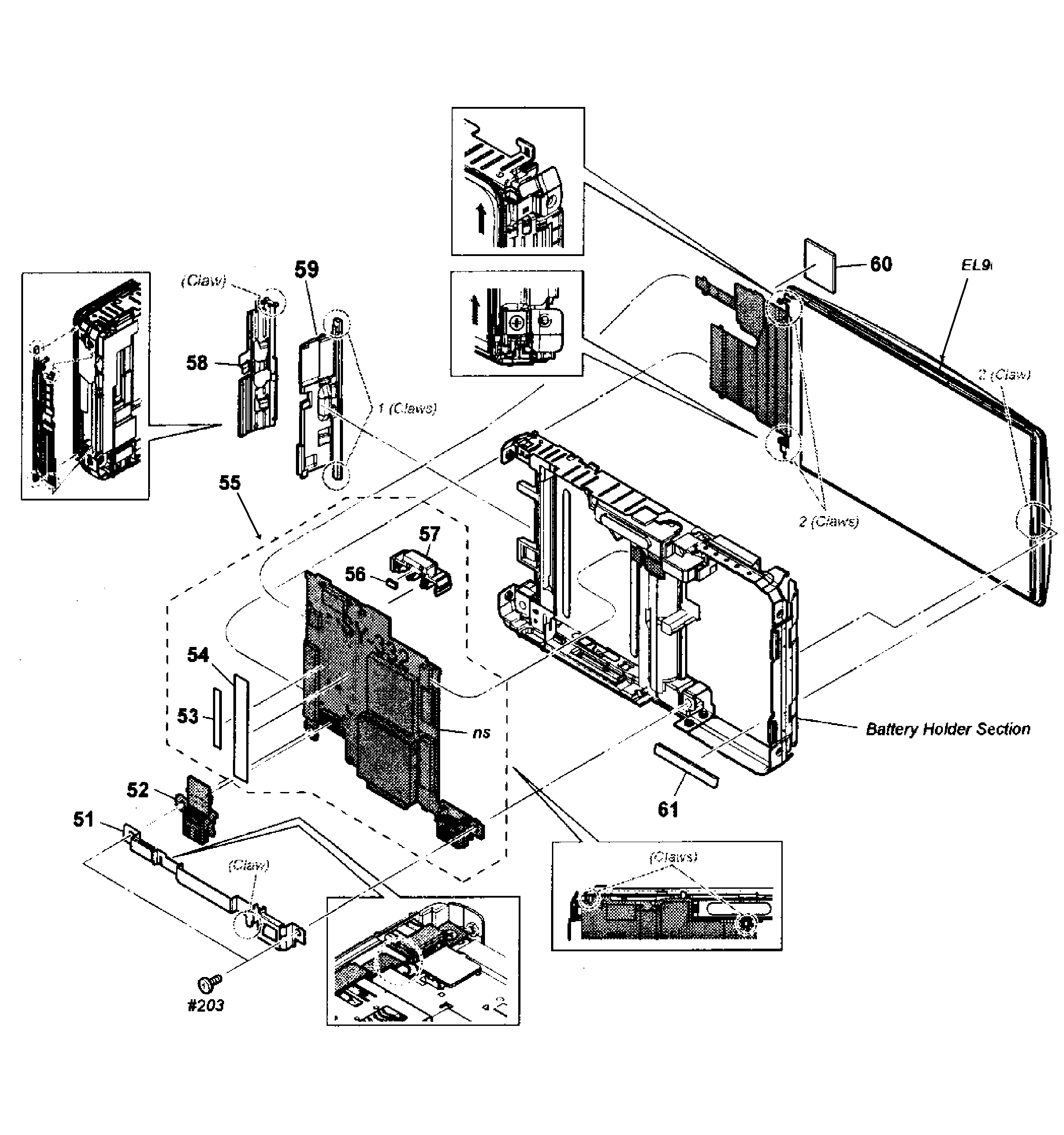 Sony DSC-TX66/V main section diagram