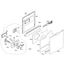 Bosch SHE58C02UC/53 door assy diagram