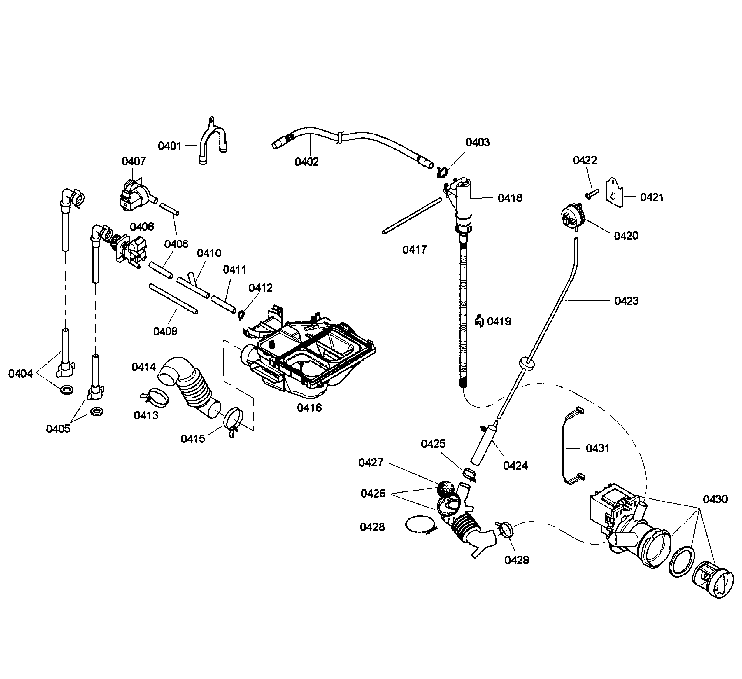 Bosch WFMC5301UC/03 pump/dispenser diagram
