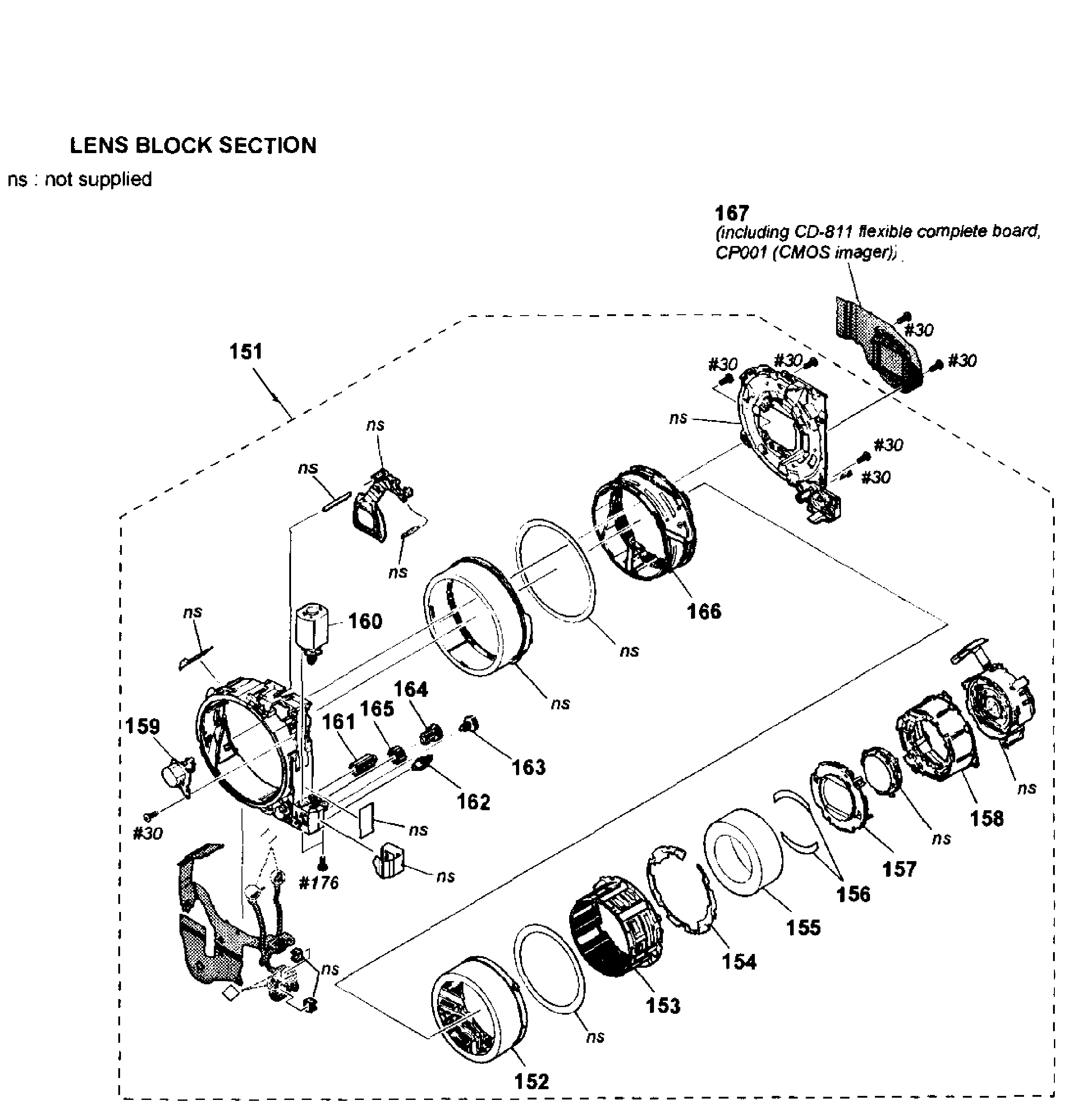 Sony DSC-WX50/B lens block diagram