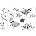 Bosch SHE58C02UC/47 baskets assy diagram