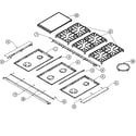 Dacor EG486SCHLP top assy diagram
