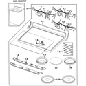 Samsung FTQ352IWUX/XAA-01 cooktop assy diagram