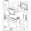 Samsung FTQ352IWUX/XAA-01 door assy diagram