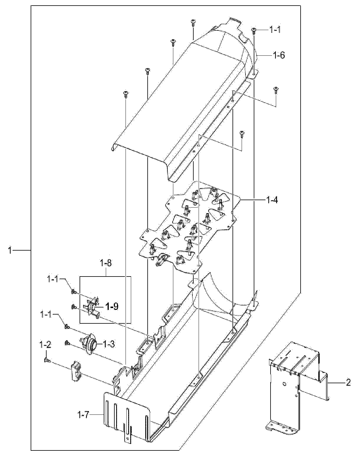 Kenmore 40289032010 heater assy diagram