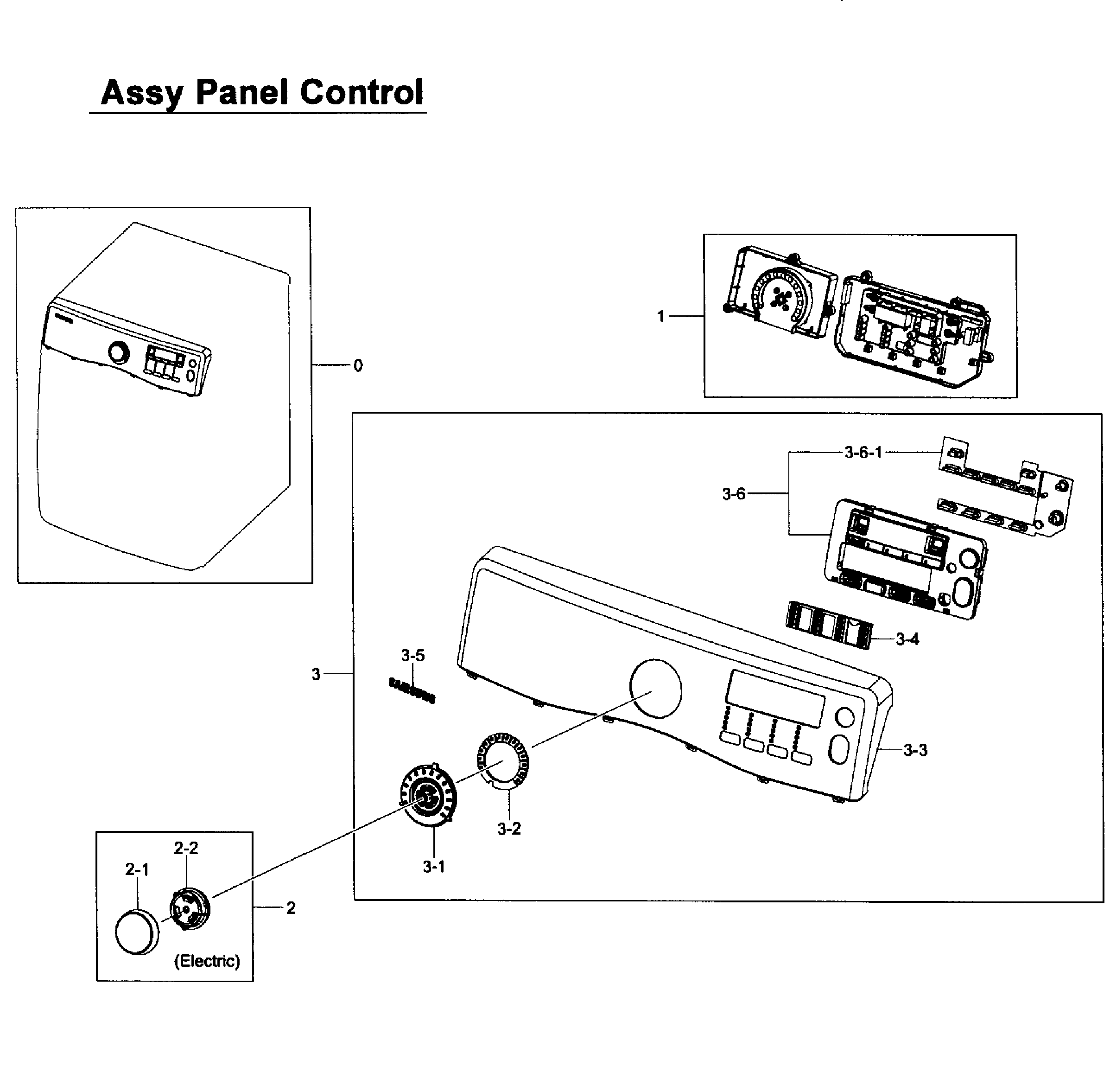 Samsung DV405GTPAWR/AA-01 control panel diagram