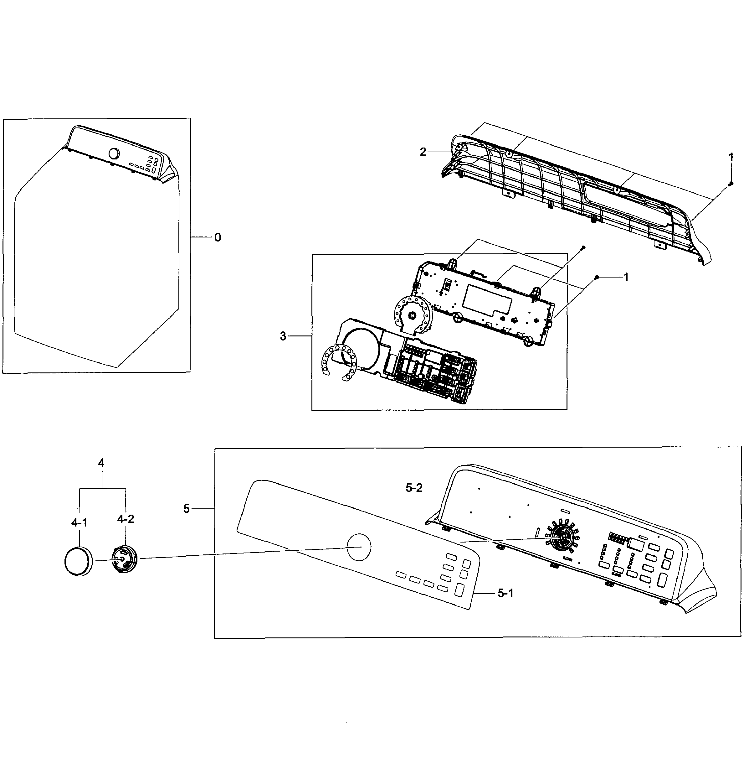 Samsung DV456EWHDSU/AA-01 control panel diagram