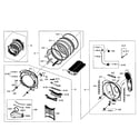 Samsung DV455GVGSGR/AA-01 drum assy diagram