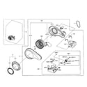 Samsung DV455GVGSGR/AA-01 motor assy diagram
