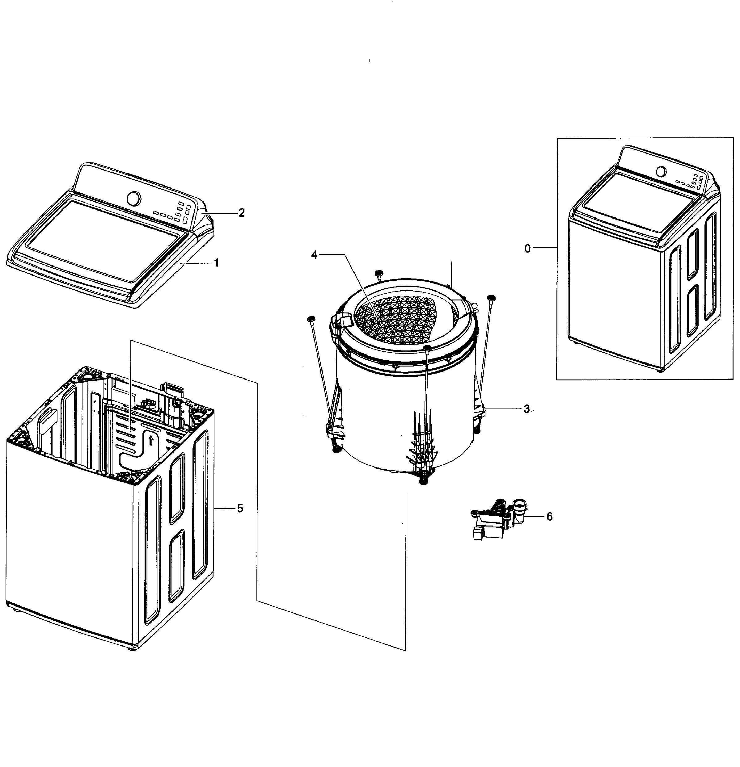 Samsung WA422PRHDWR/AA-01 main assy diagram