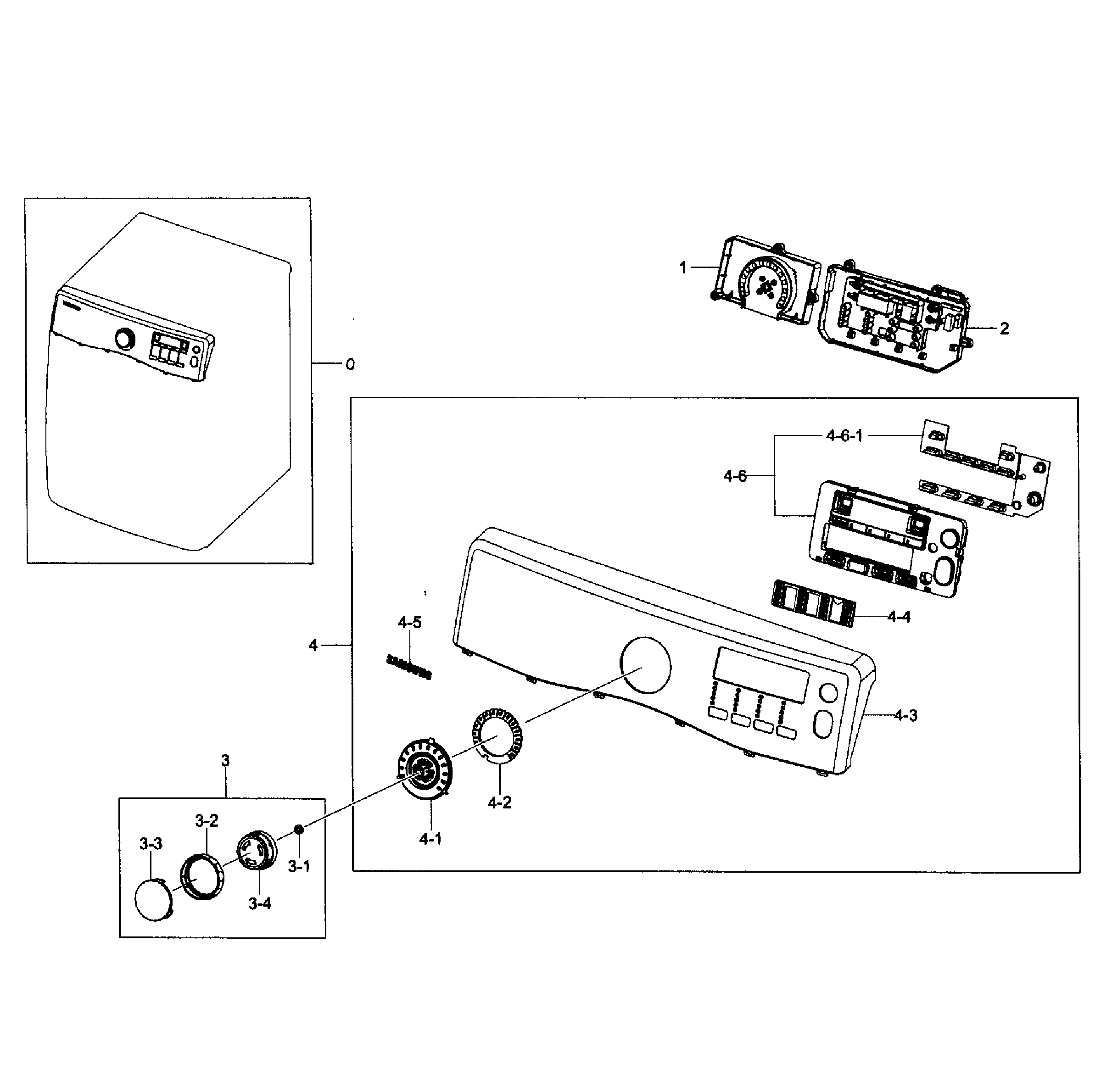 Samsung DV431AEW/XAA-01 control panel diagram
