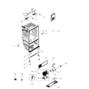 Samsung RFG29PHDBP/XAA-01 cabinet assy diagram