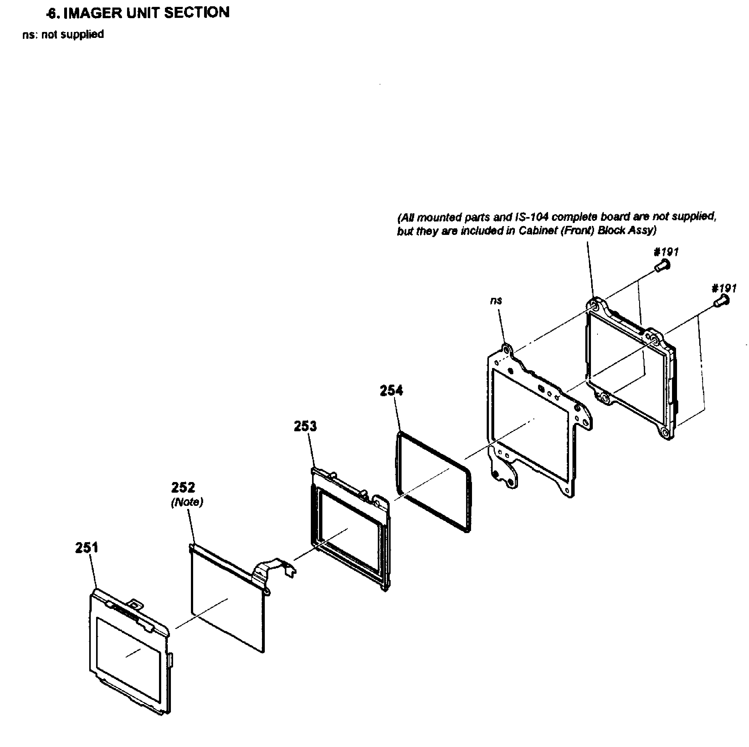 Sony NEX-5NK/B imager unit diagram