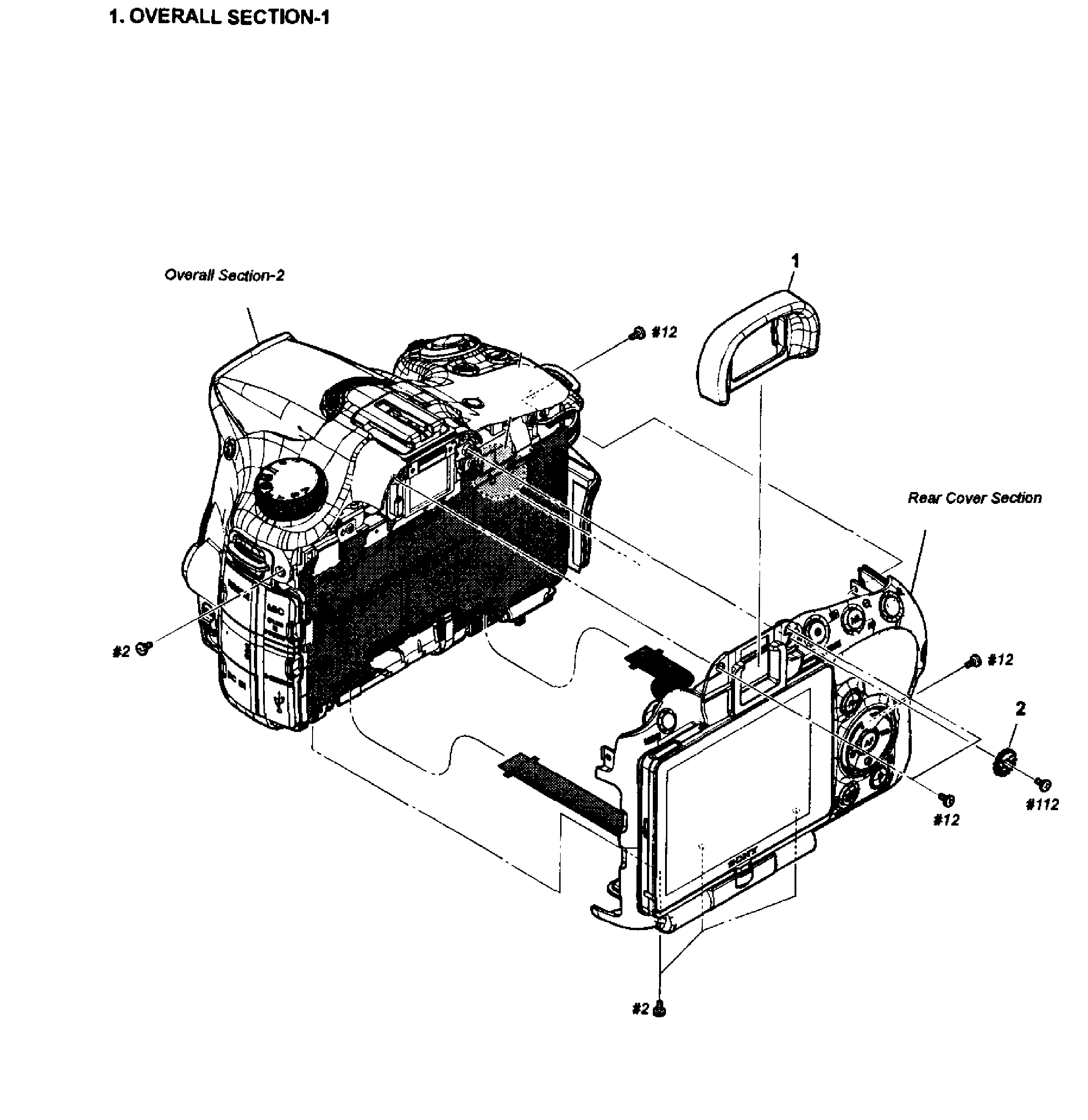 Sony SLT-A57 main assy 1 diagram