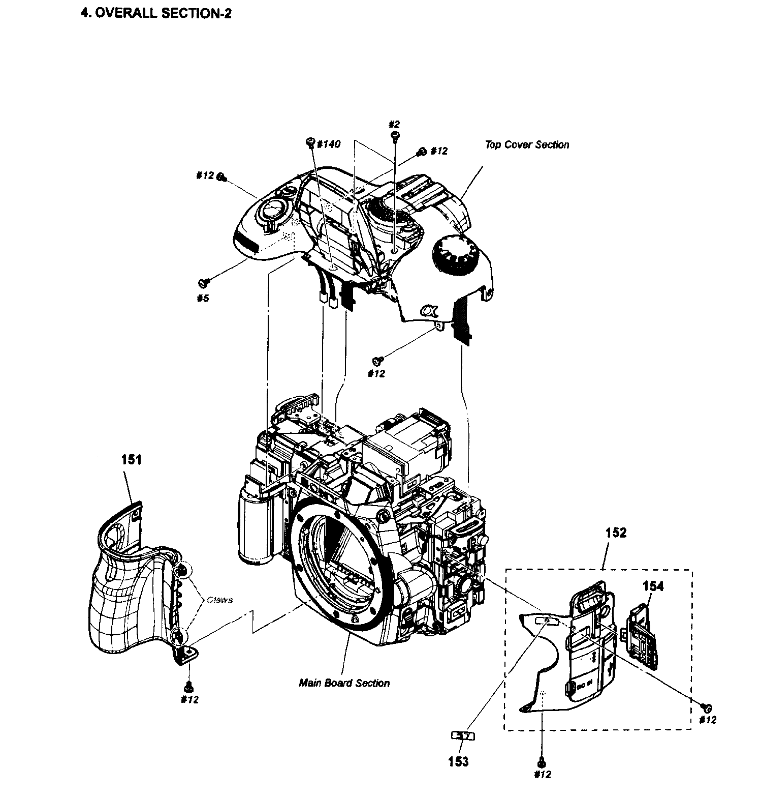 Sony SLT-A57 main assy 2 diagram