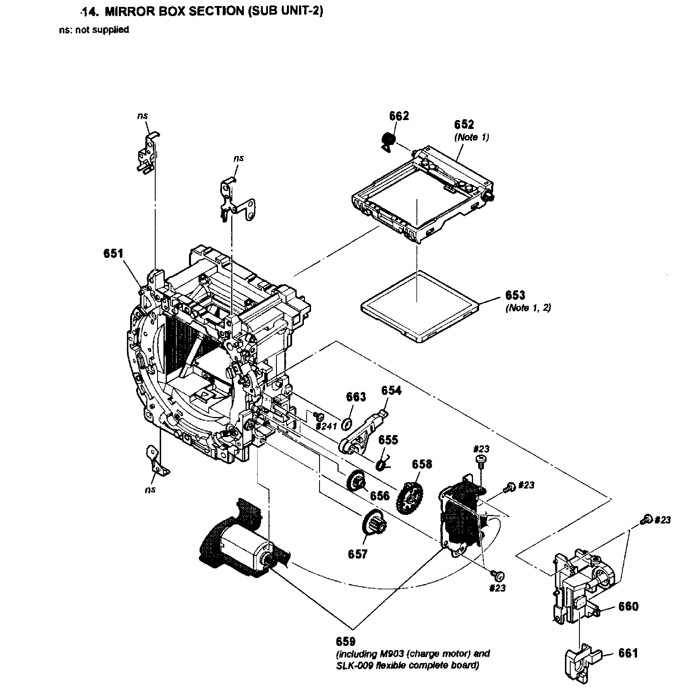 Sony SLT-A57 mirror box 2 diagram