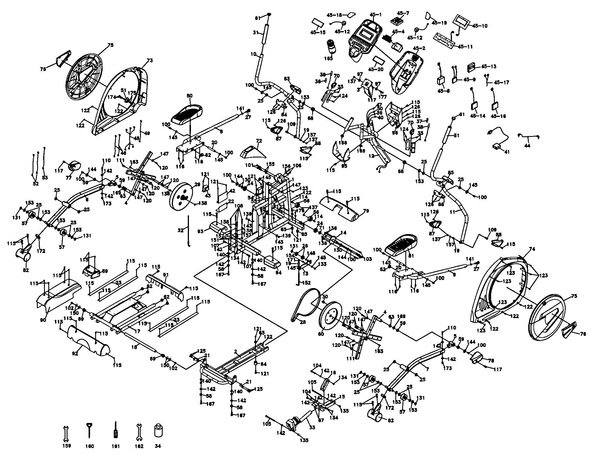 Sole E25-2011 elliptical diagram