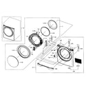 Samsung DV457GVGSWR/AA-01 front assy diagram