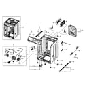 Samsung WF455ARGSGR/AA-01 cabinet assy diagram