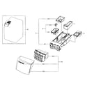 Samsung WF455ARGSGR/AA-01 drawer assy diagram