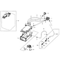 Samsung WF455ARGSGR/AA-01 drawer housing diagram