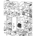 Samsung RF265AABP/XAA-00 cabinet diagram