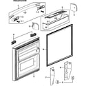 Samsung RF265AABP/XAA-00 freezer door diagram