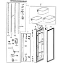 Samsung RF265AASH/XAA-00 left door diagram