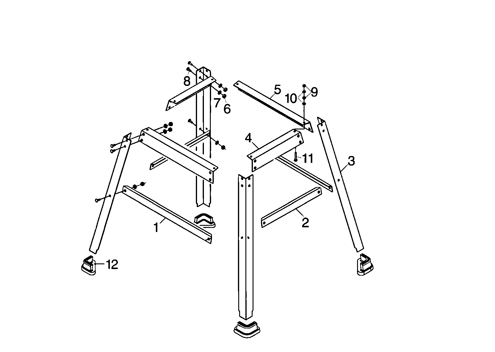 Craftsman 12432607 stand assy diagram