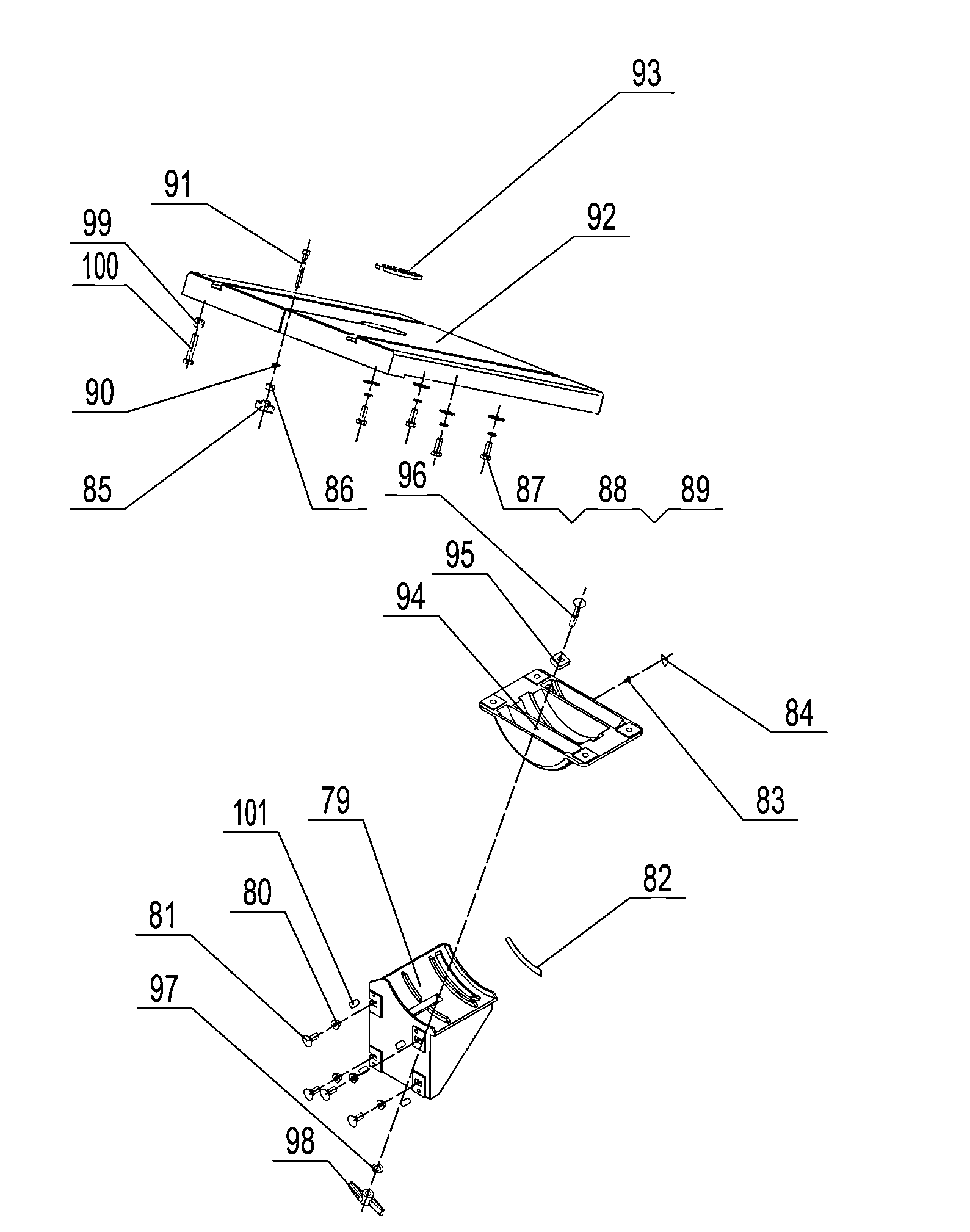 Craftsman 12432607 table assy diagram