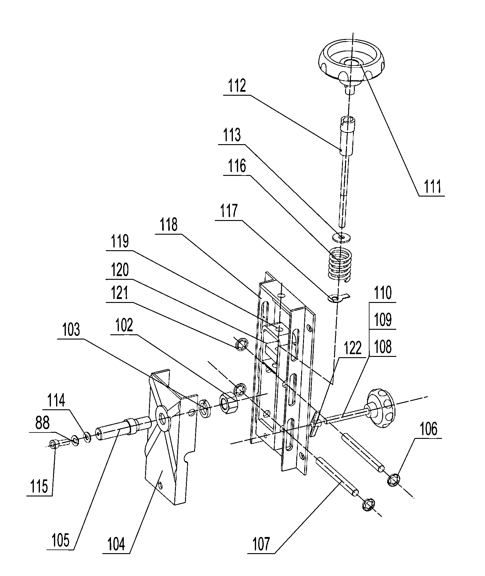 Craftsman 12432607 tension assy diagram