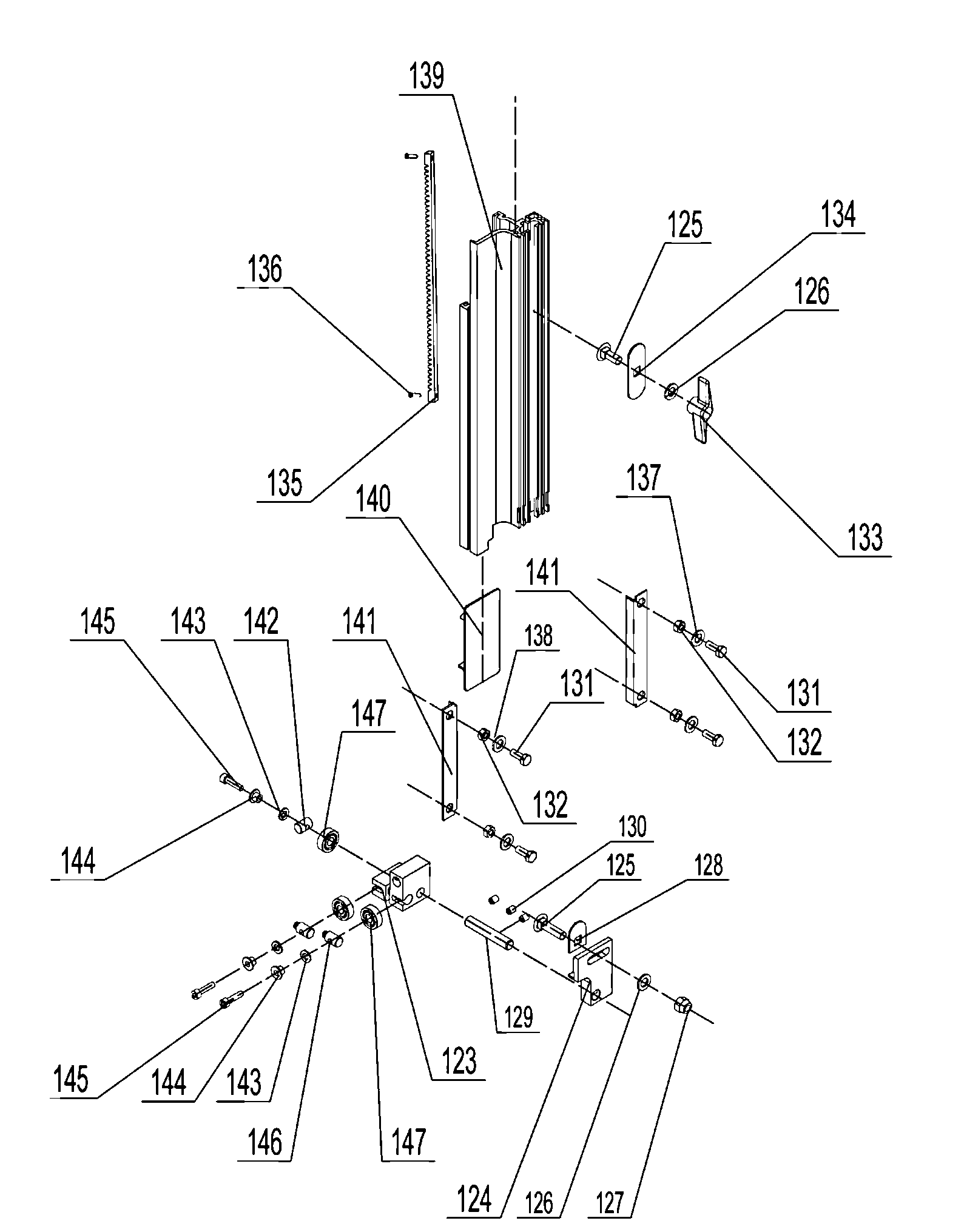 Craftsman 12432607 guide assy diagram