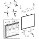 Samsung RFG237AAWP/XAA-00 freezer door diagram
