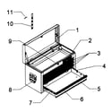 Craftsman 706353430 cabinet parts diagram