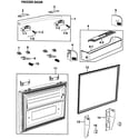 Samsung RF265ABPN/XAA-00 freezer door diagram