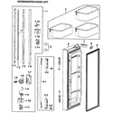 Samsung RF265ABPN/XAA-00 left door diagram