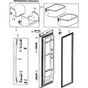 Samsung RF265ABPN/XAA-00 right door diagram