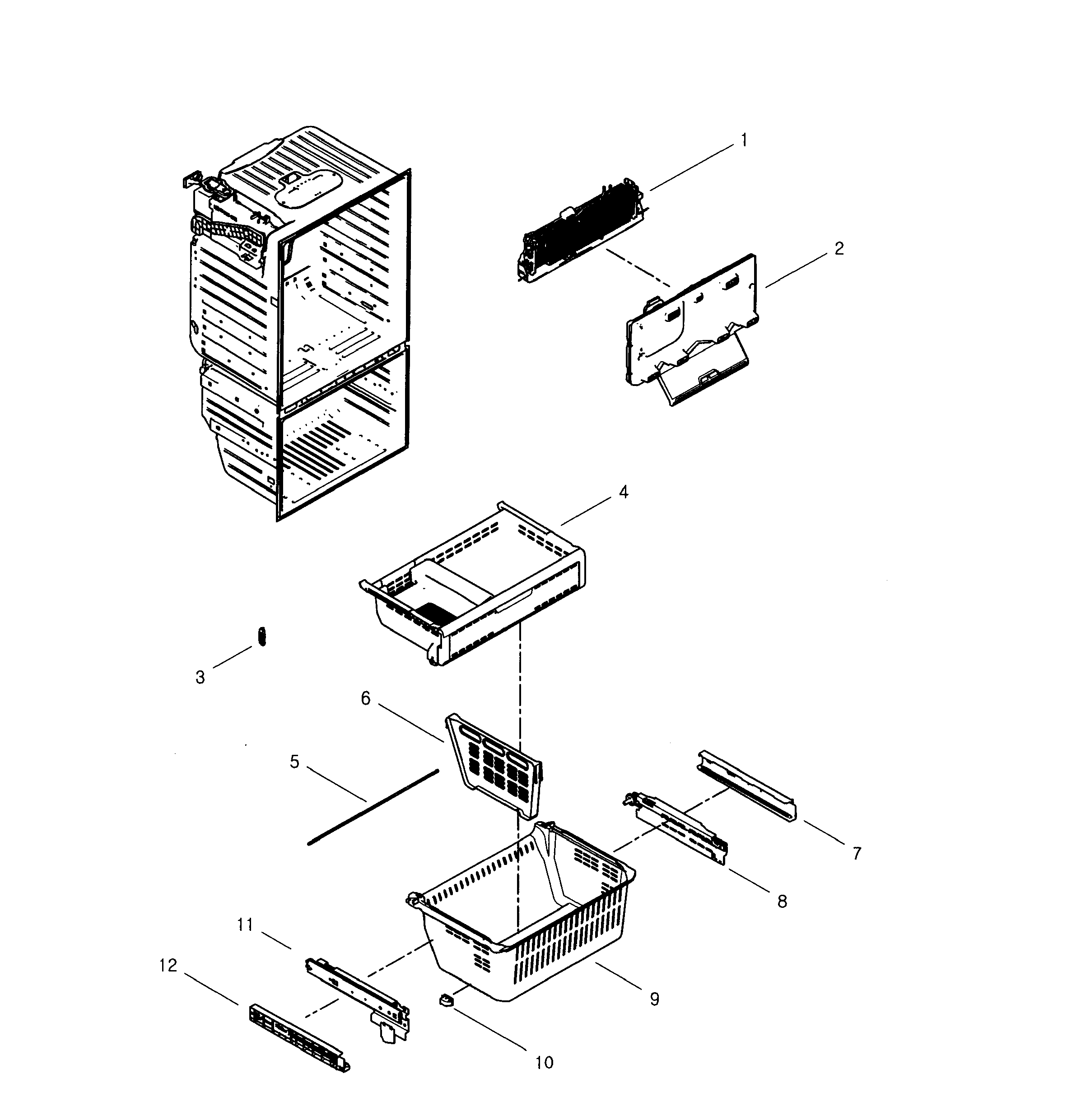 Samsung RFG296HDRS/XAA-02 freezer diagram
