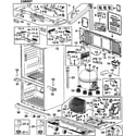 Samsung RF266AAWP/XAA-00 cabinet diagram