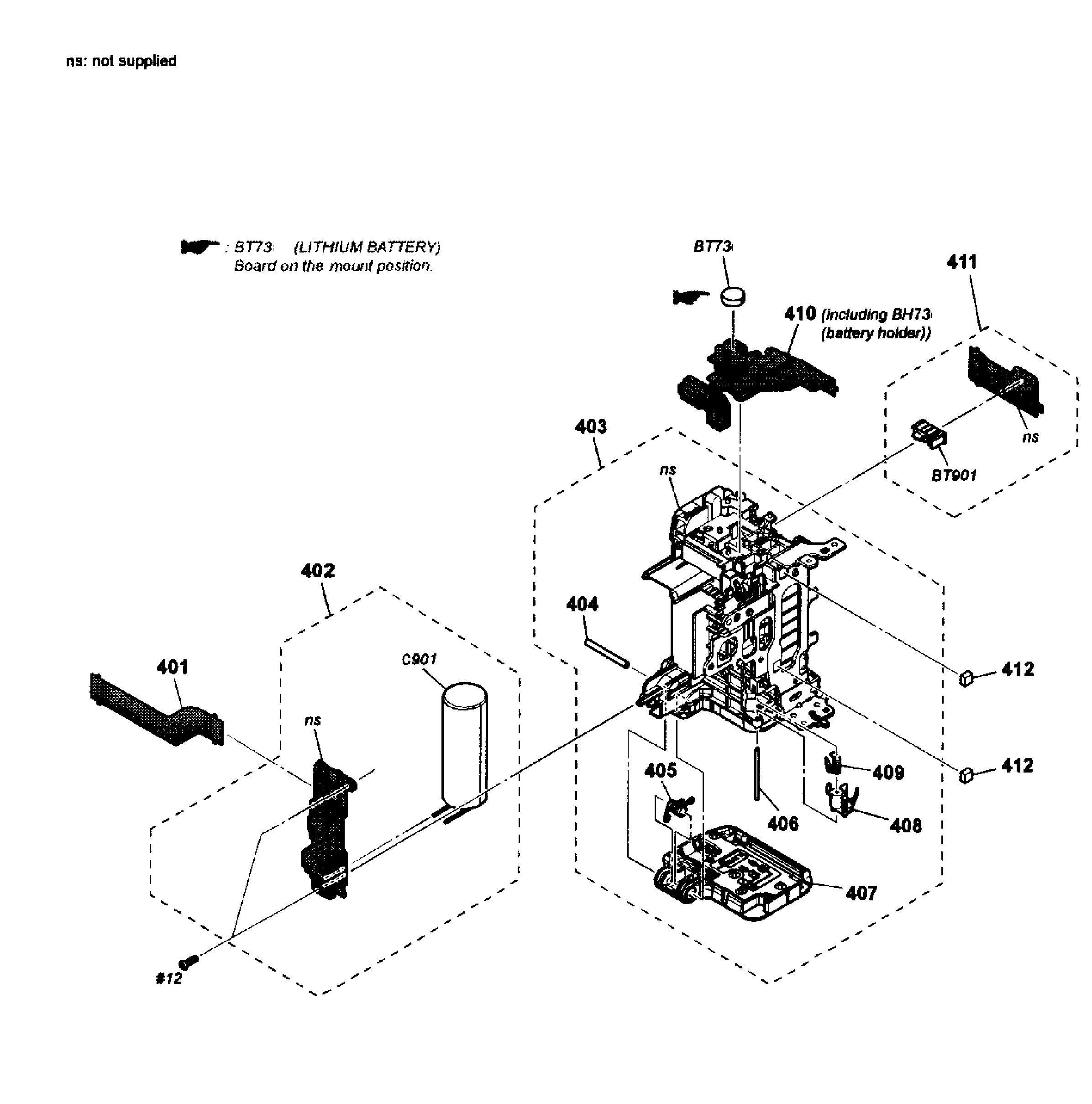 Sony SLT-A37K bt assy diagram