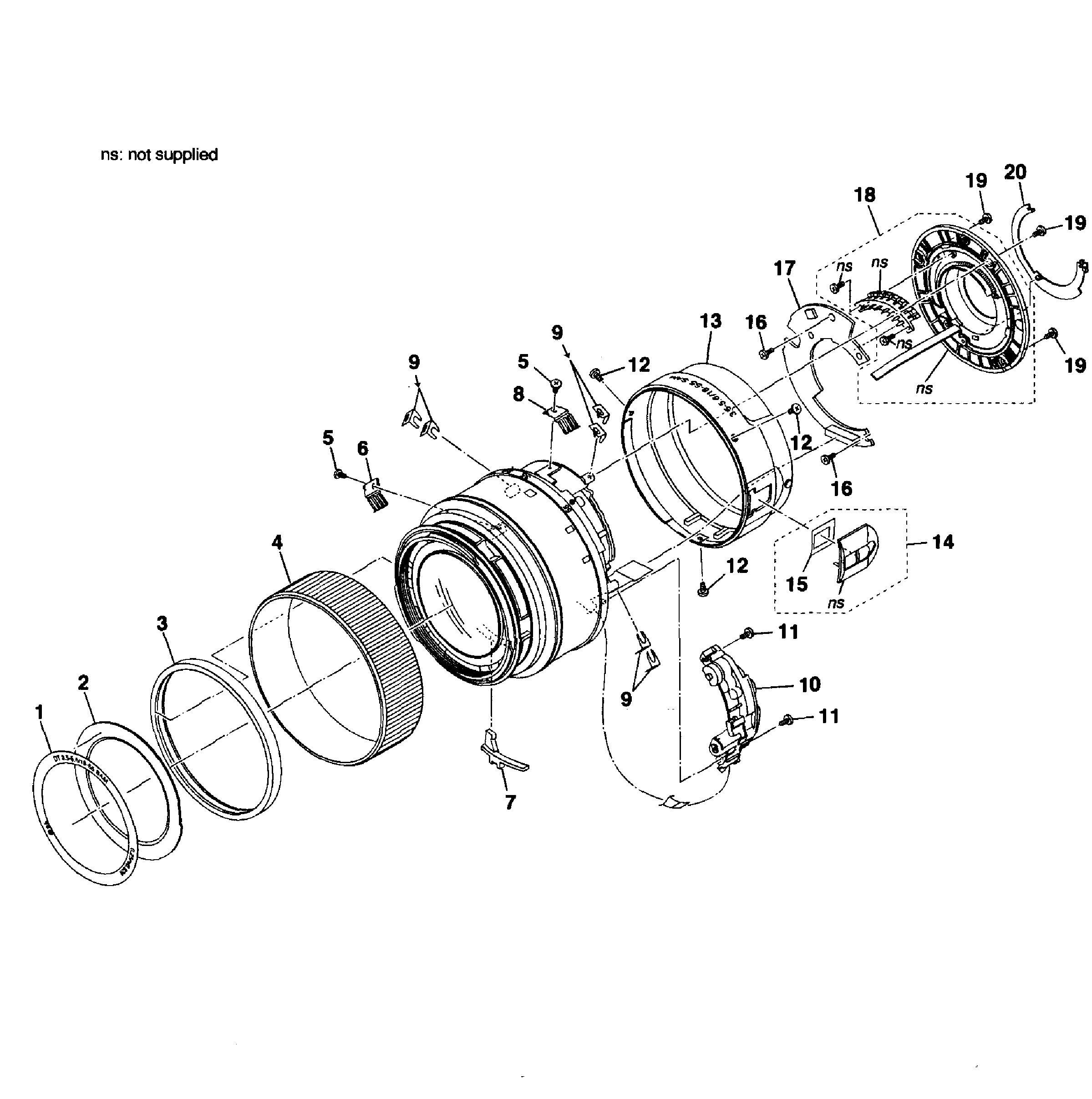 Sony SLT-A37K lens assy diagram