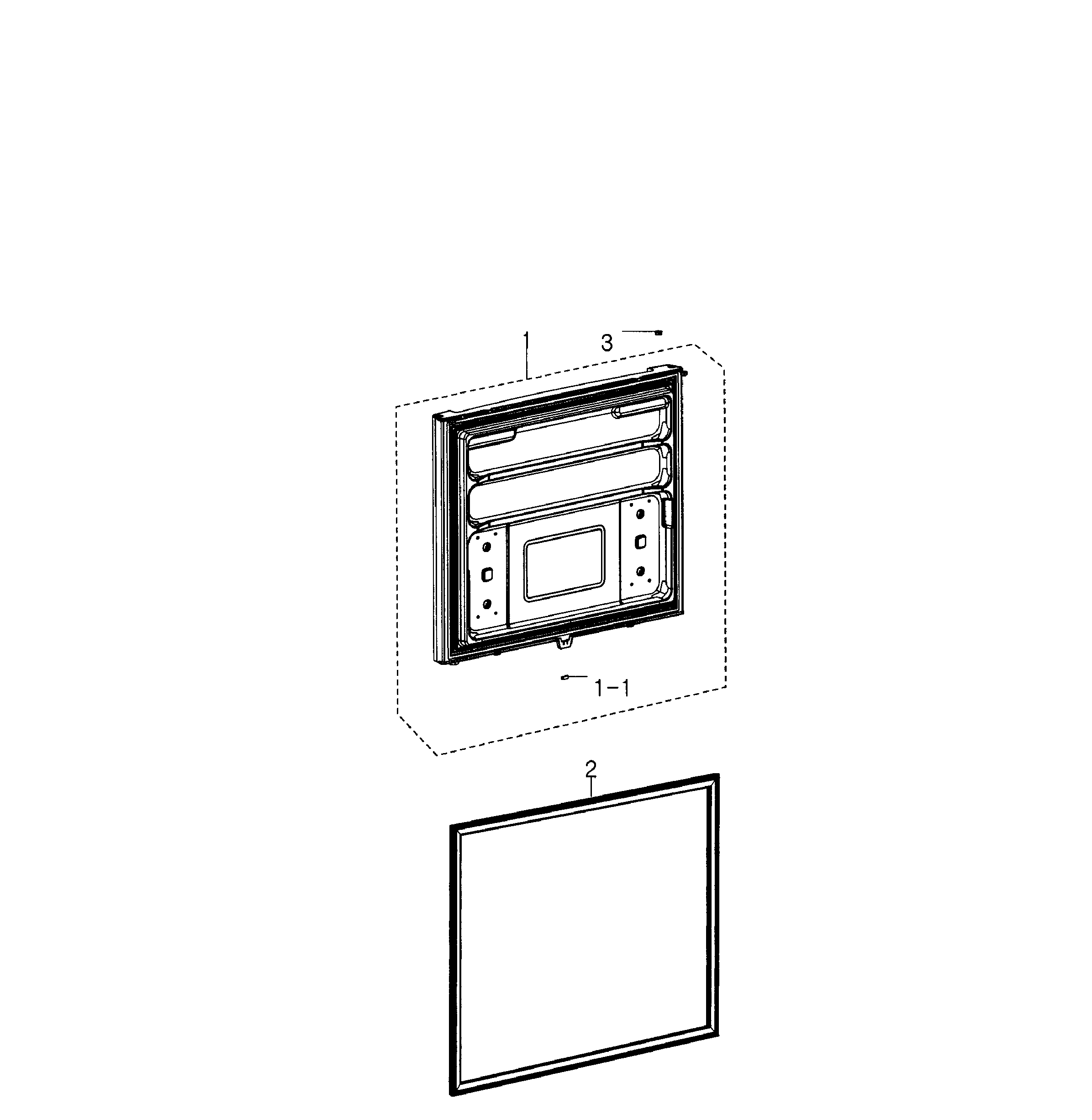 Samsung RB195ACPN/XAA-01 freezer door diagram