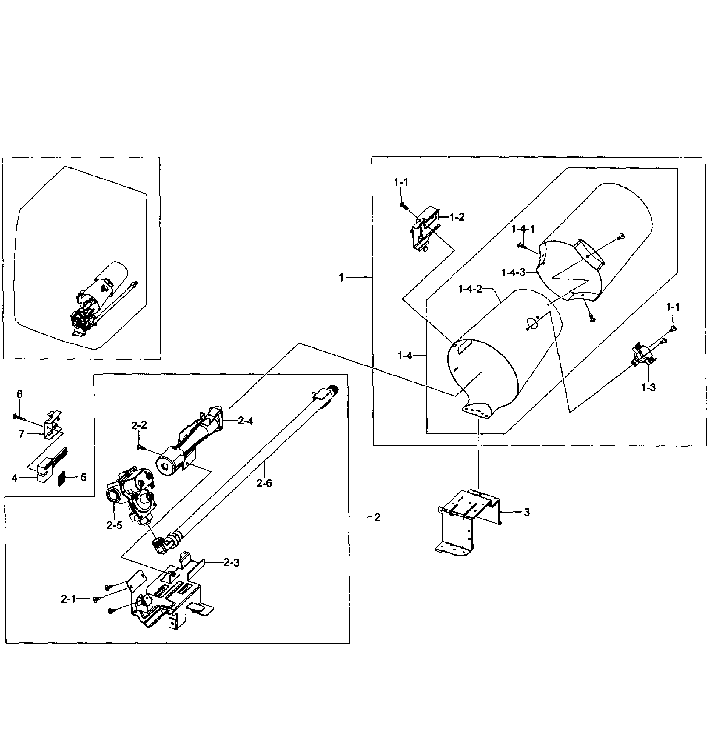 Samsung DV484GTHAWR/A1-01 burner assy diagram