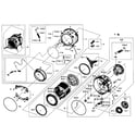 Samsung WF435ATGJWR/A1-01 tub/drum assy diagram