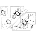 Samsung WF435ATGJWR/A1-01 front/door assy diagram