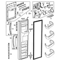 Samsung RS2630SH/XAA-00 left door diagram