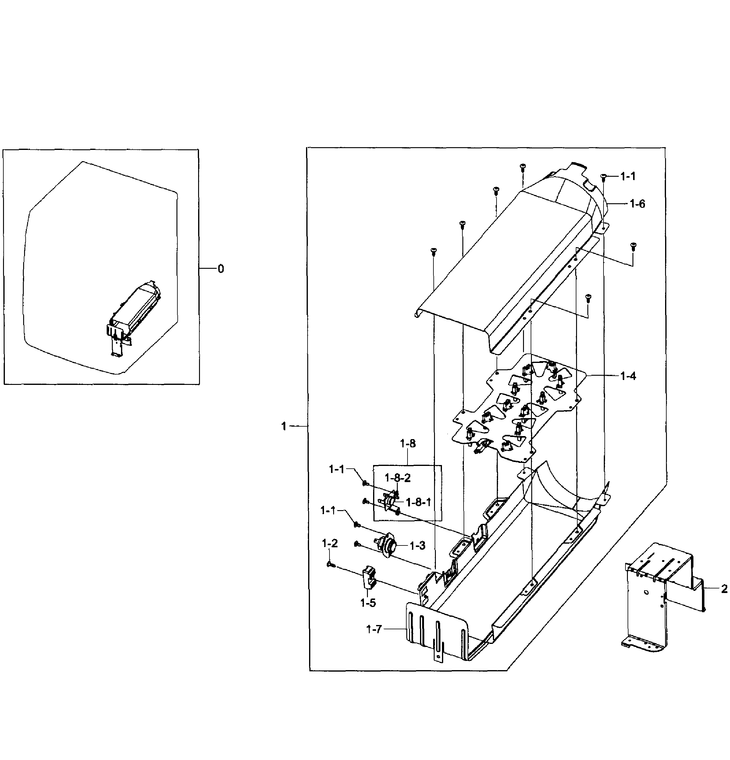 Samsung DV435ETGJWR/A1-01 heater assy diagram